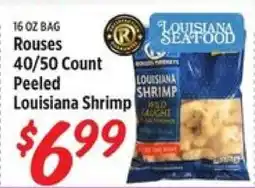 Rouses Rouses 40/50 Count Peeled Louisiana Shrimp offer