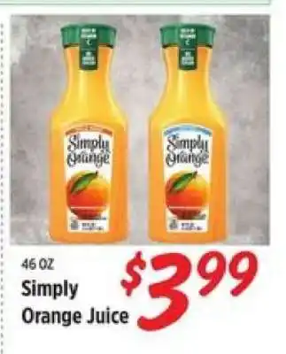 Rouses Simply Orange Juice offer