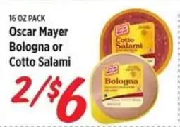 Rouses Oscar Mayer Bologna or Cotto Salami offer