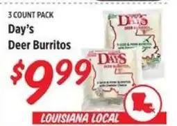 Rouses Day's Deer Burritos offer