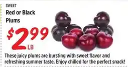 Rouses Red Or Black Plums offer