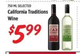 Rouses California Traditions Wine offer