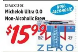 Rouses Michelob Ultra 0.0 Non-Alcoholic Brew offer