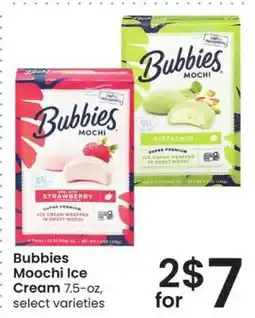 Albertsons Bubbies Moochi Ice Cream offer