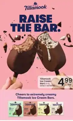 Albertsons Tillamook Ice Cream Bars offer