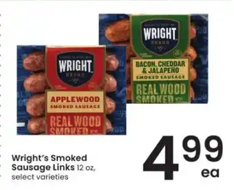 Albertsons Wright’s Smoked Sausage Links offer