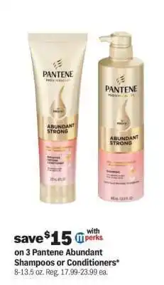 Meijer Pantene Abundant Shampoos or Conditioners offer