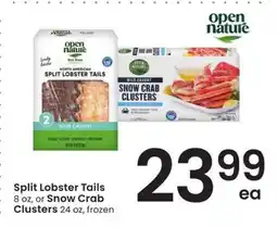 Albertsons Split Lobster Tails or Snow Crab Clusters offer