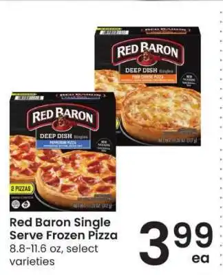 Albertsons Red Baron Single Serve Frozen Pizza offer