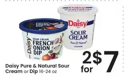 Albertsons Daisy Pure & Natural Sour Cream or Dip offer