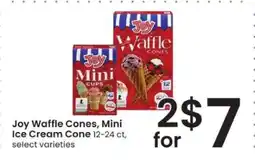 Albertsons Joy Waffle Cones, Mini Ice Cream Cone offer