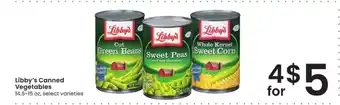 Albertsons Libby's Canned Vegetables offer