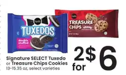 Albertsons Signature SELECT Tuxedo or Treasure Chips Cookies offer