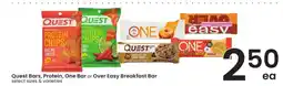 Albertsons Quest Bars, Protein, One Bar or Over Easy Breakfast Bar offer