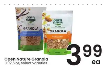 Albertsons Open Nature Granola offer