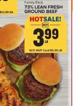 Food Lion Family Pack 73% Lean Fresh Ground Beef offer