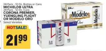 Food Lion Michelob Ultra, Corona Premier, Yuengling Flight or Modelo Oro offer