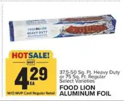Food Lion FOOD LION ALUMINUM FOIL offer