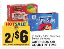 Food Lion Capri Sun or Country Time offer