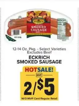 Food Lion Eckrich Smoked Sausage offer
