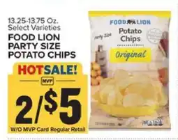 Food Lion FOOD LION PARTY SIZE POTATO CHIPS offer