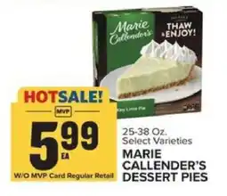 Food Lion MARIE CALLENDER'S DESSERT PIES offer