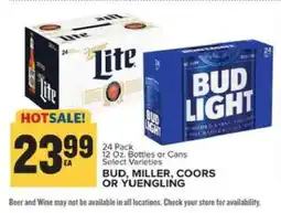 Food Lion Bud, Miller, Coors or Yuengling offer