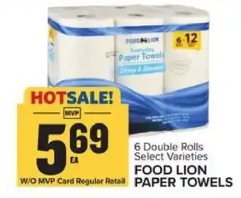 Food Lion FOOD LION PAPER TOWELS offer