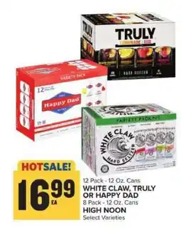 Food Lion WHITE CLAW, TRULY OR HAPPY DAD offer