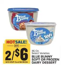 Food Lion Blue Bunny Soft or Frozen Dairy Dessert offer