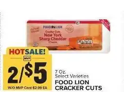 Food Lion FOOD LION CRACKER CUTS offer