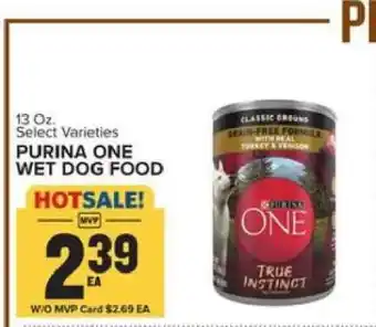 Food Lion Purina One Wet Dog Food offer