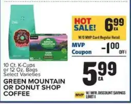 Food Lion Green Mountain or Donut Shop Coffee offer