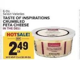 Food Lion Taste of Inspirations Crumbled Feta Cheese offer
