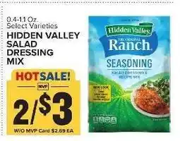 Food Lion Hidden Valley Salad Dressing Mix offer