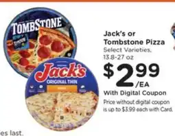 Pick'n Save Jack's or Tombstone Pizza offer