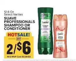 Food Lion Suave Professionals Shampoo or Conditioner offer