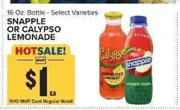 Food Lion Snapple or Calypso Lemonade offer
