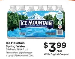 Pick'n Save Ice Mountain Spring Water offer