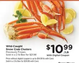 Pick'n Save Wild-Caught Snow Crab Clusters offer