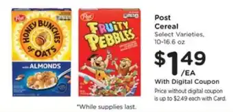 Pick'n Save Post Cereal offer