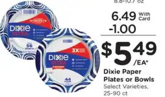 Pick'n Save Dixie Paper Plates or Bowls offer
