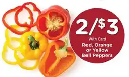 Kroger Red, Orange or Yellow Bell Peppers offer