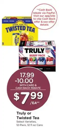 Pick'n Save Truly or Twisted Tea offer