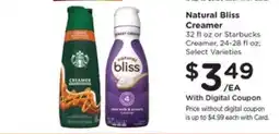 Kroger Natural Bliss Creamer offer