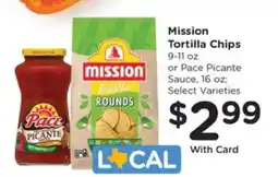 Kroger Mission Tortilla Chips or Pace Picante Sauce offer