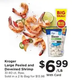 Kroger Kroger Large Peeled and Deveined Shrimp offer