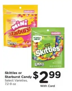 Pick'n Save Skittles or Starburst Candy offer