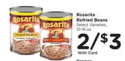 Kroger Rosarita Refried Beans offer