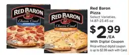 Kroger Red Baron Pizza offer